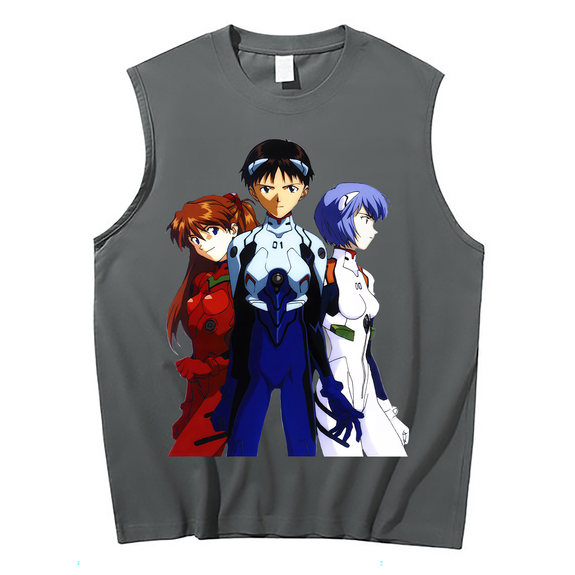 （画像用） EVA 新世紀エヴァンゲリオン コットン100％タンクトップ（フロントプリント）